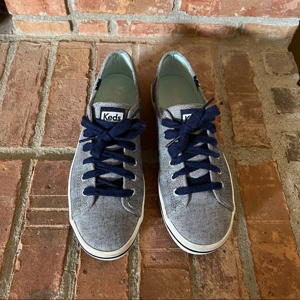 Keds Denim Chambray Striped Sneakers